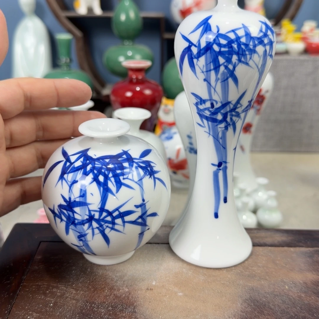 陶瓷手工小花器摆件