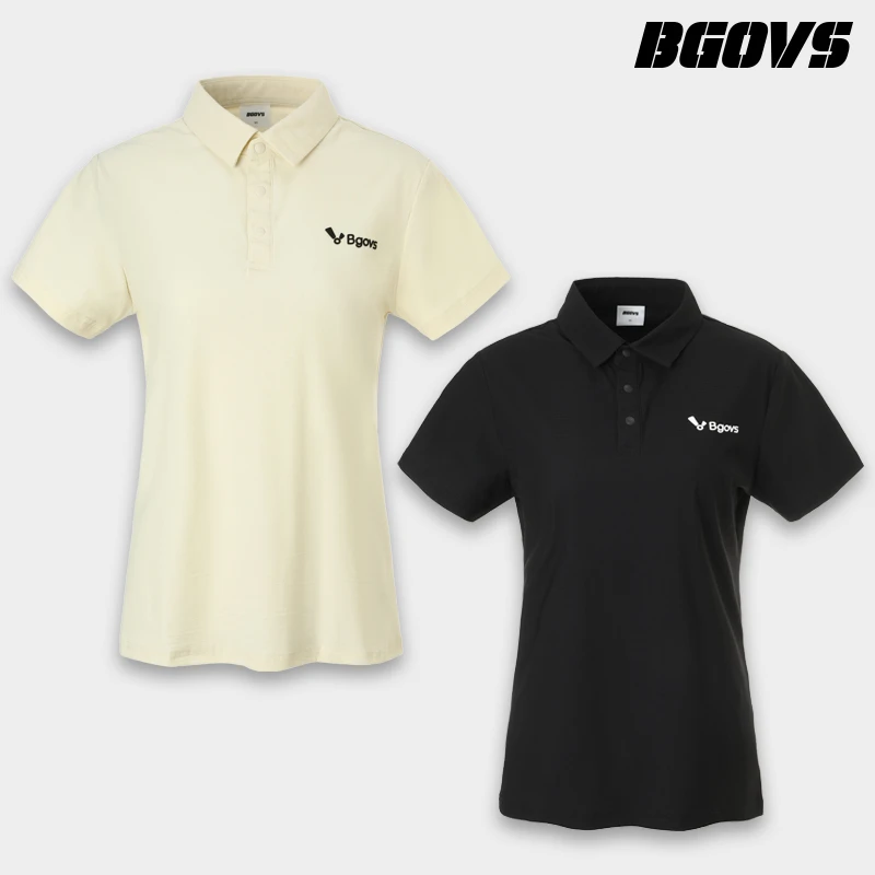 BGOVS韩国2025夏季新品羽毛球服男女速干吸汗运动POLO短袖