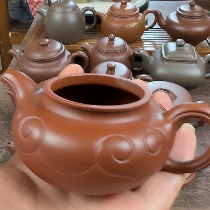 雷***霆紫砂茶壶如意仿鼓。。。。。。