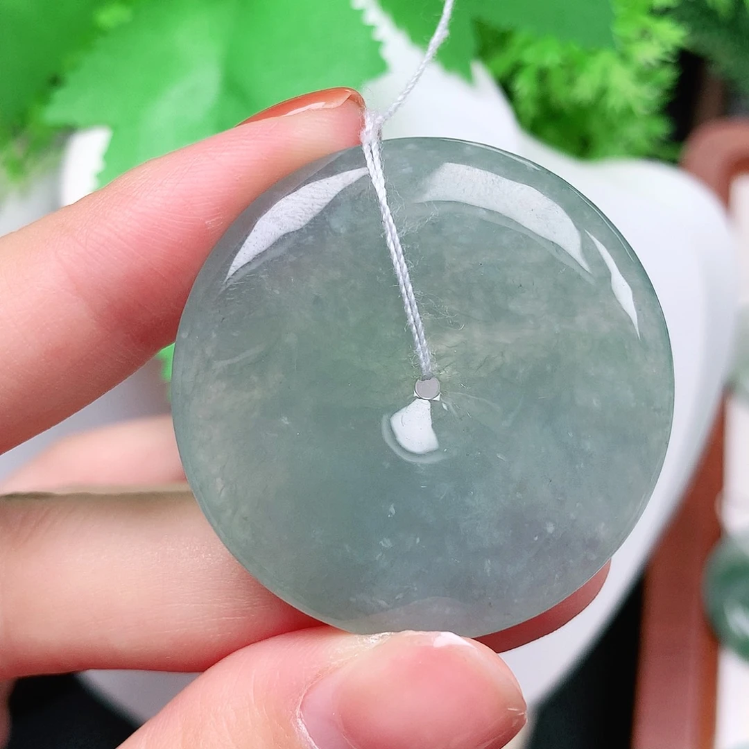 翡翠未镶嵌颈饰平安39-5.6