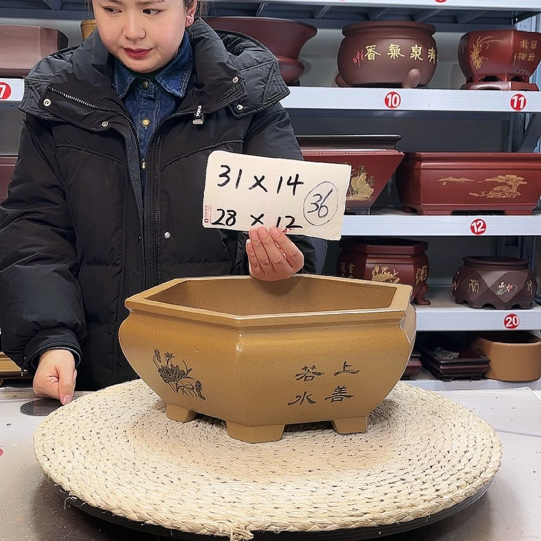 紫砂花盆紫砂花盆