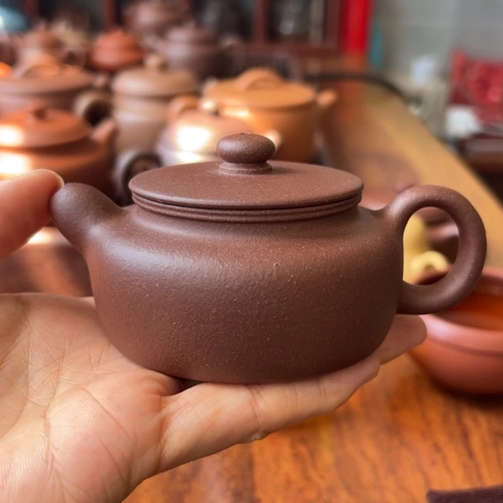 茶壶紫砂紫泥时来运转150cc