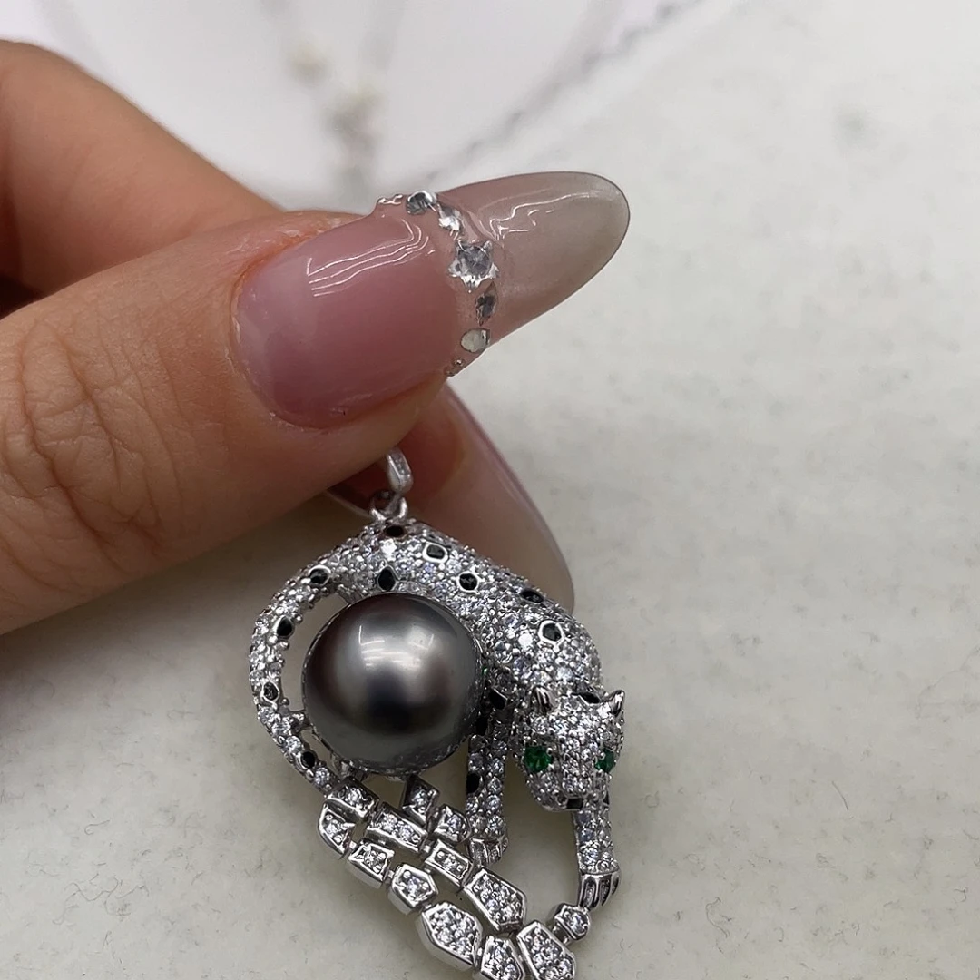 海水珍珠颈饰银S925镶嵌