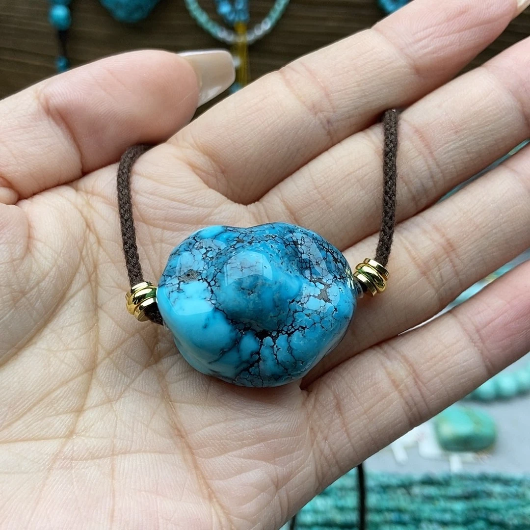 绿松石未镶嵌随行锁骨链