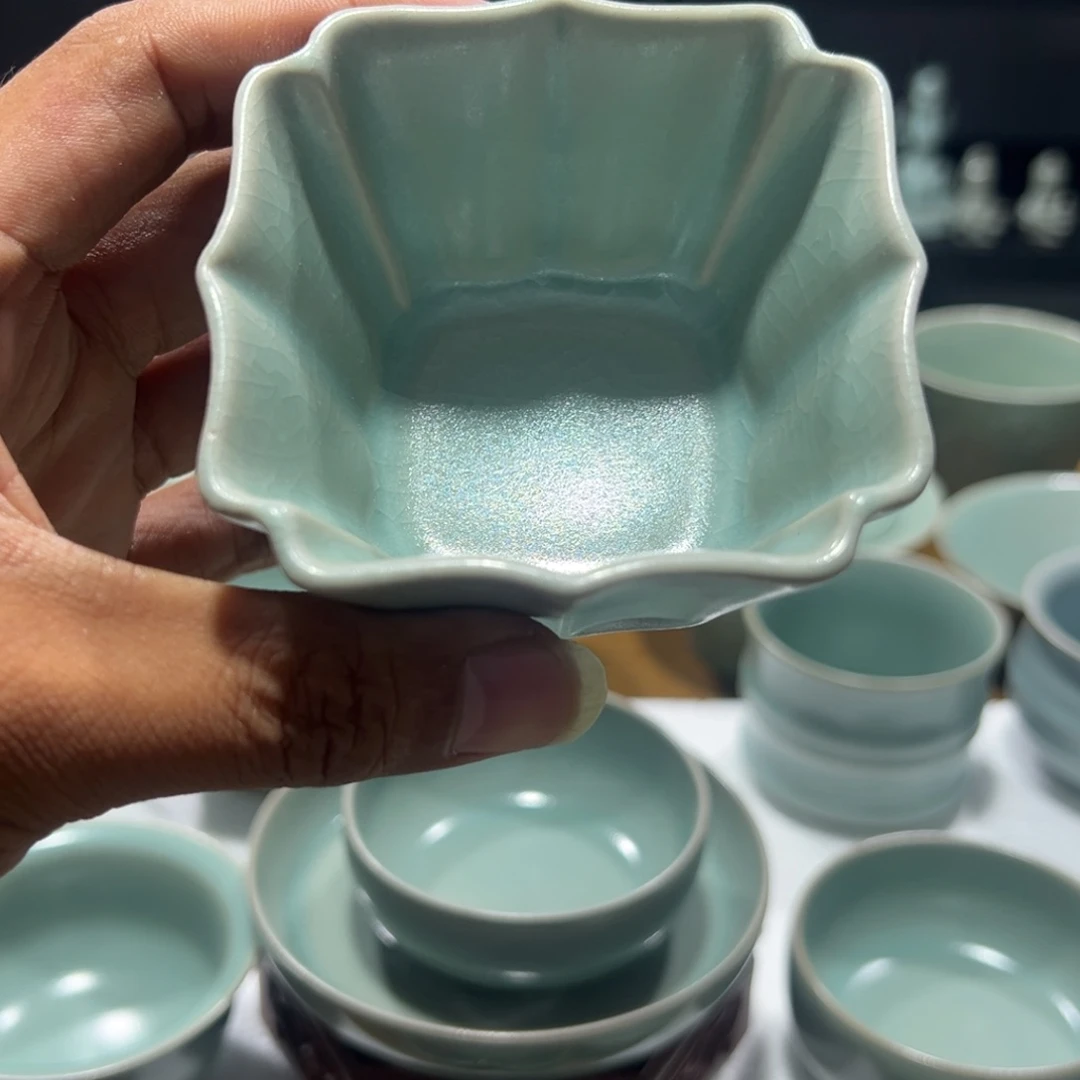 杯子全品无暇方杯仿古釉