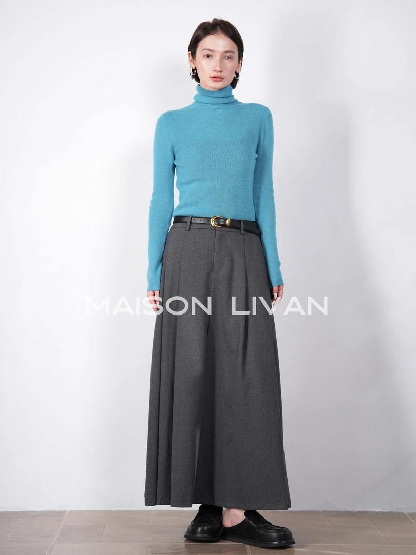 MaisonLivan百搭高领羊毛打底衫100纯羊毛毛衣