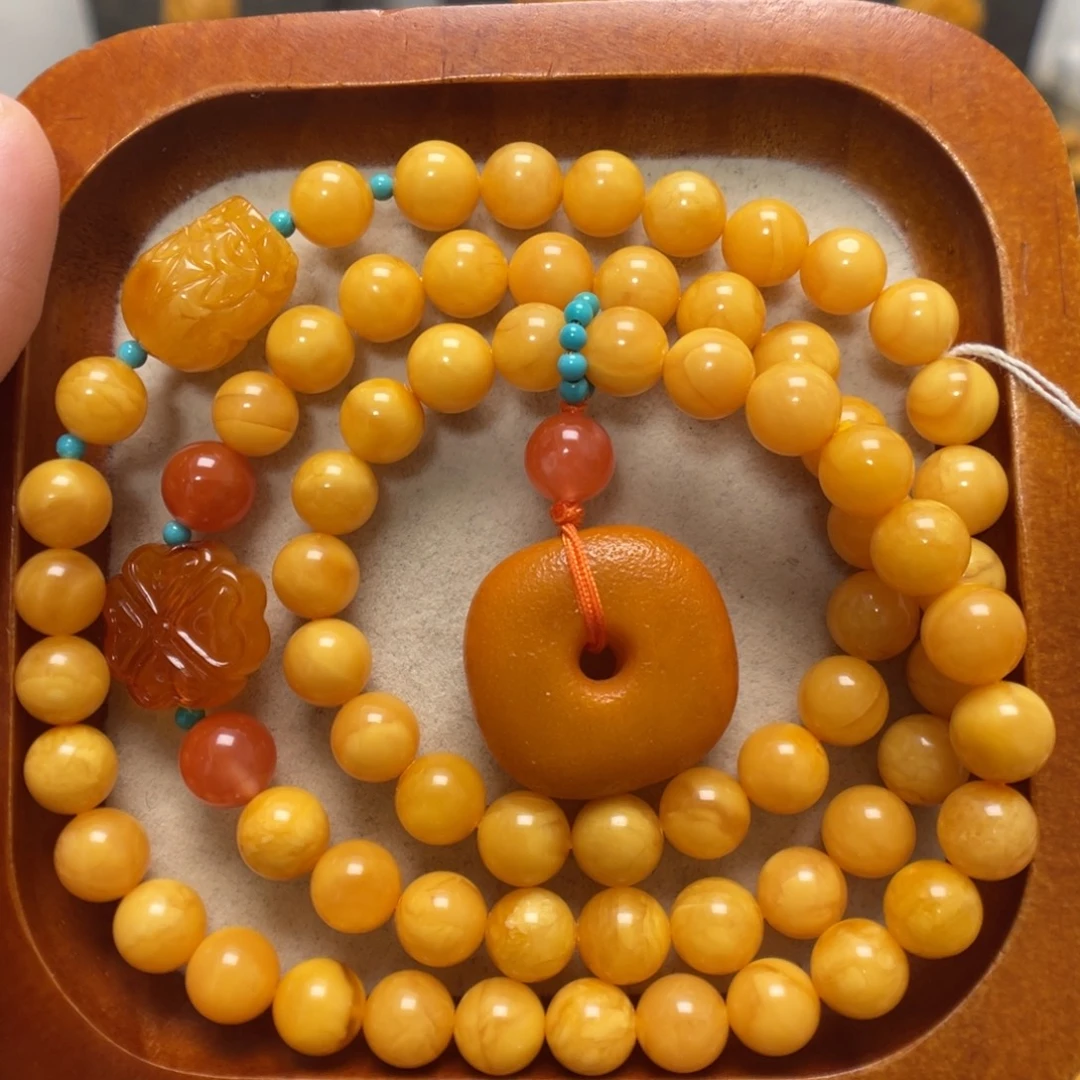 蜜蜡未镶嵌手串蜜蜡