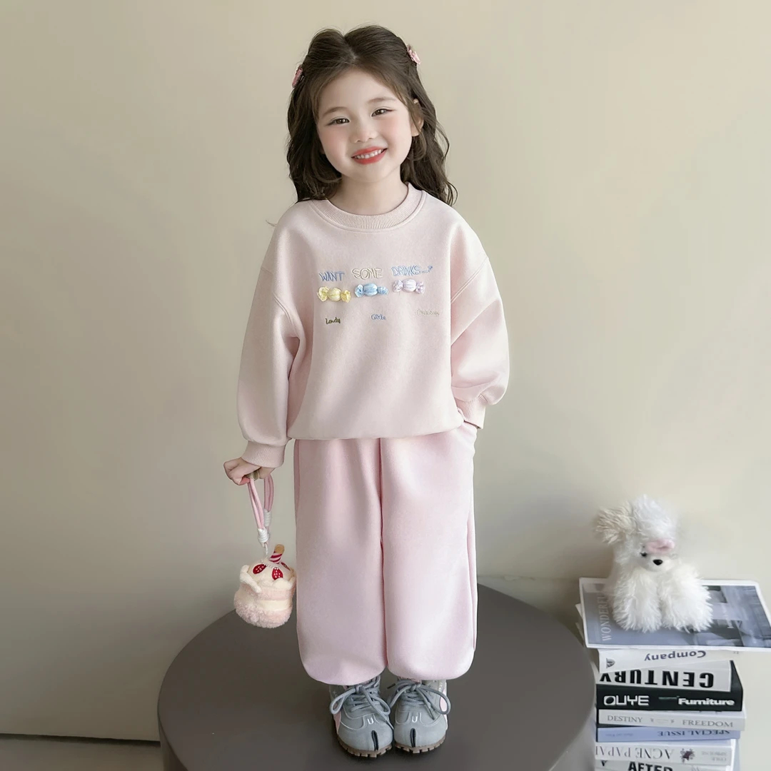 女童套装春秋季2025新款女孩宝宝洋气时髦运动穿搭衣服儿童早秋装