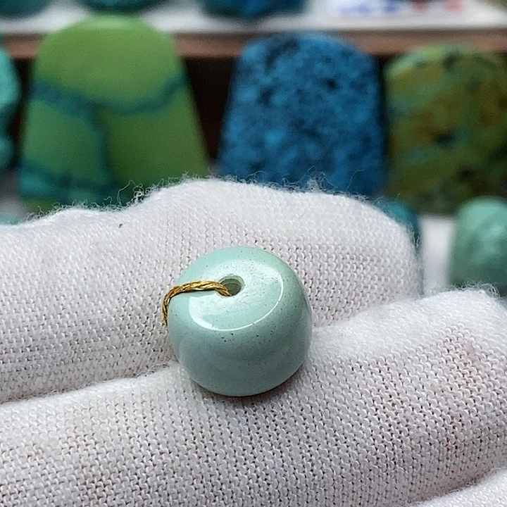 绿松石未镶嵌天然原矿 地大质检