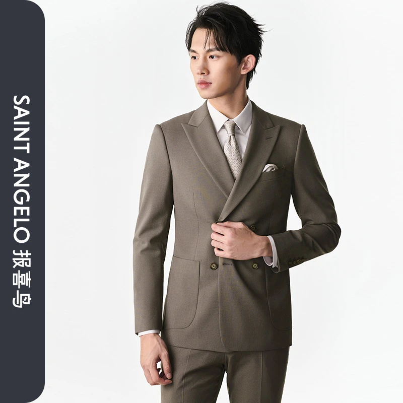 【商场同款】报喜鸟2025夏季新款男士时尚正装西服西装西裤套装男