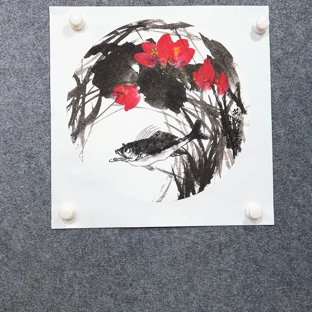 国画纯手绘系列画心