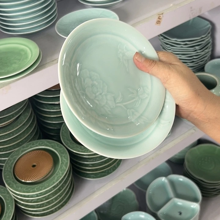 龙泉云间青瓷小米茶器