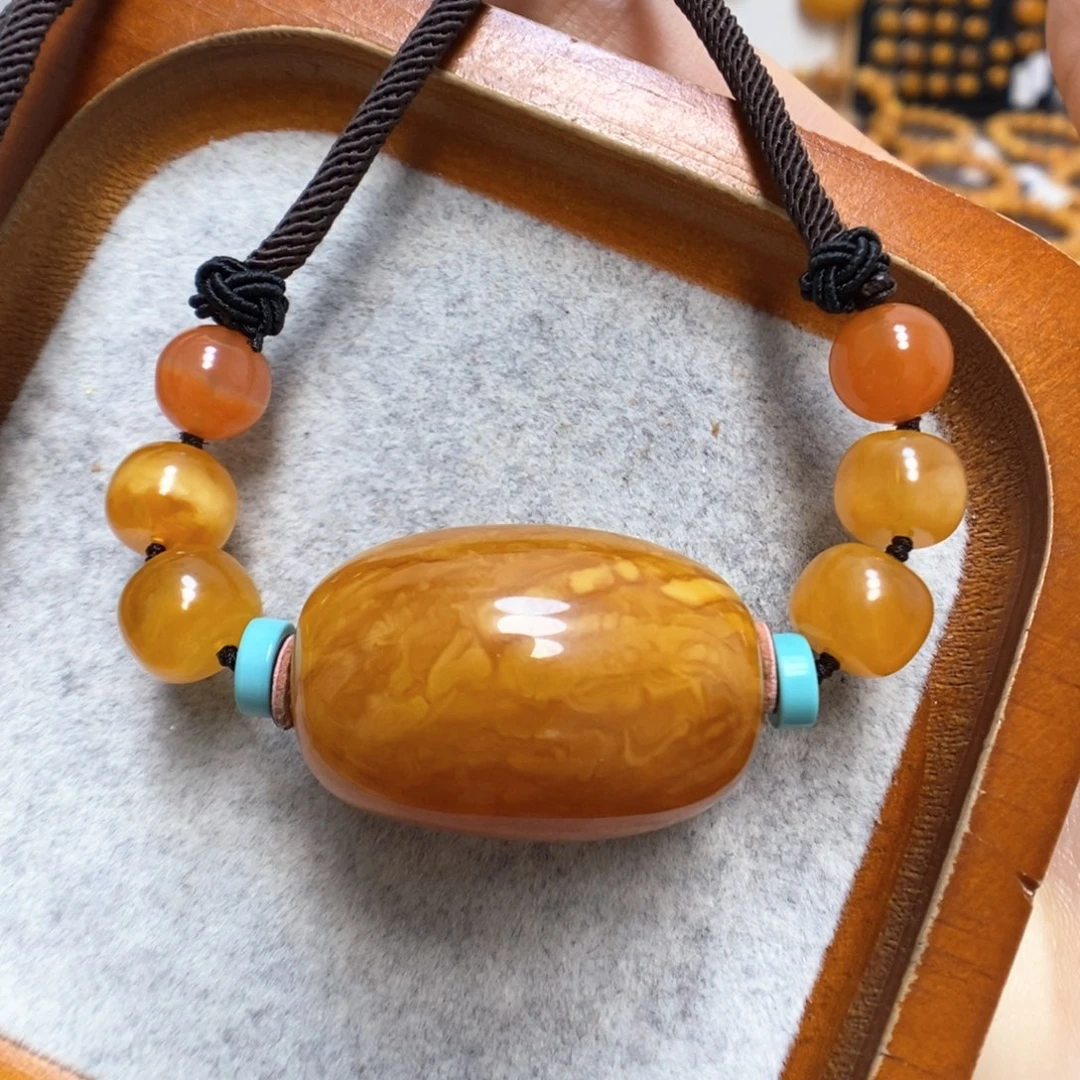 蜜蜡颈饰未镶嵌蜜蜡