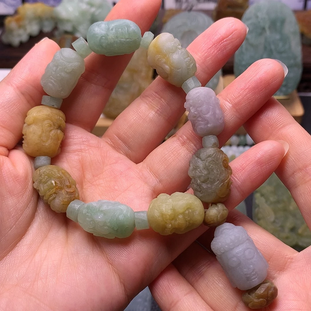 定制翡翠未镶嵌18罗汉