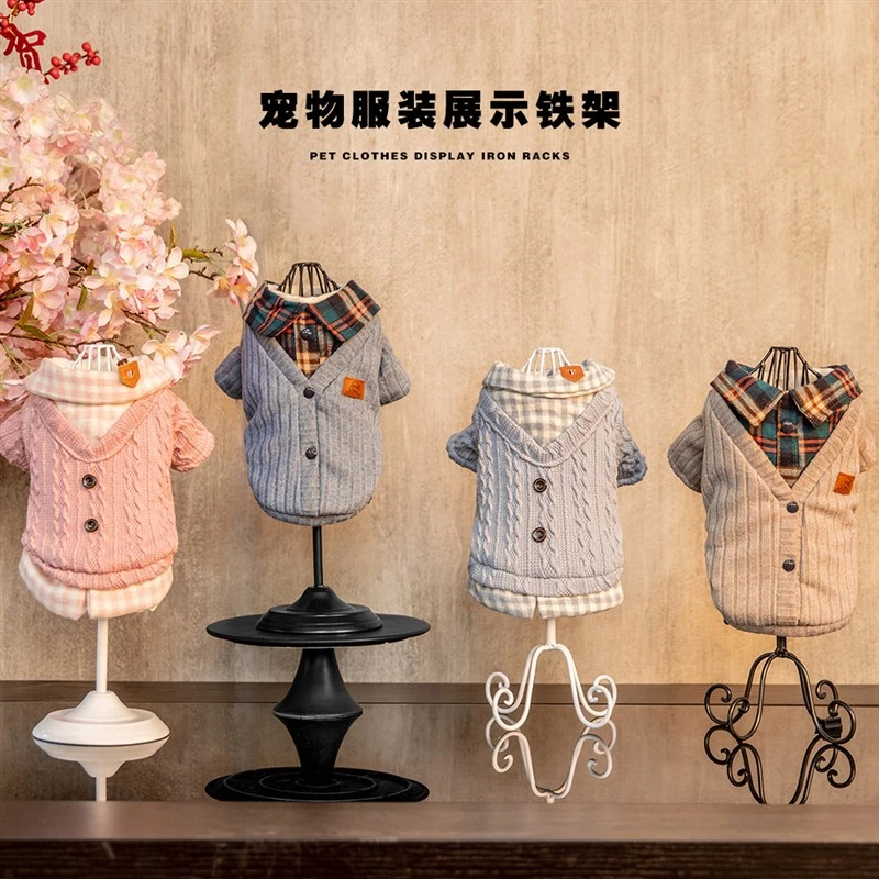 宠物猫咪狗衣服展架狗衣服摄影道具服装模特架子橱窗展示陈列架