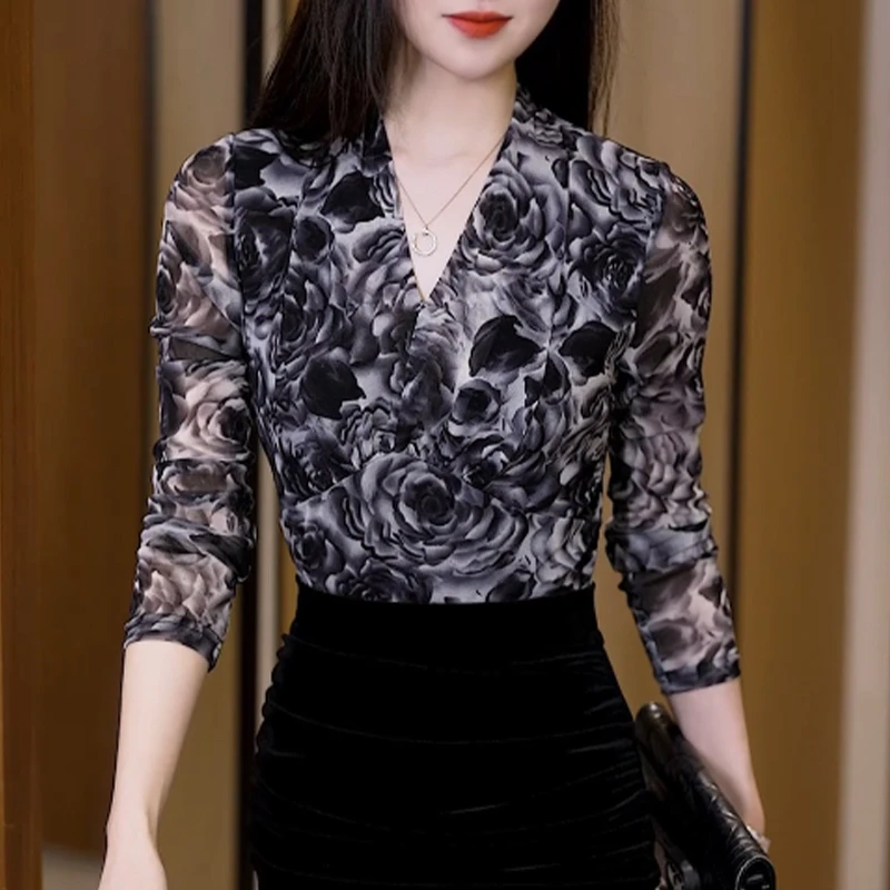 秋季新款洋气百搭打底衫时尚百搭气质内搭显瘦长袖上衣女漂亮小衫