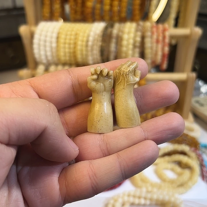 非洲檀香手串/手链大权在握驼骨手把件