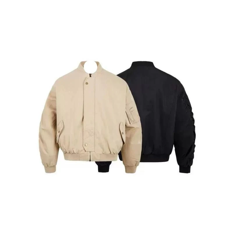 【逗逗】美式高街飞行员夹克男女短款棒球服外套潮牌百搭复古XZ-434