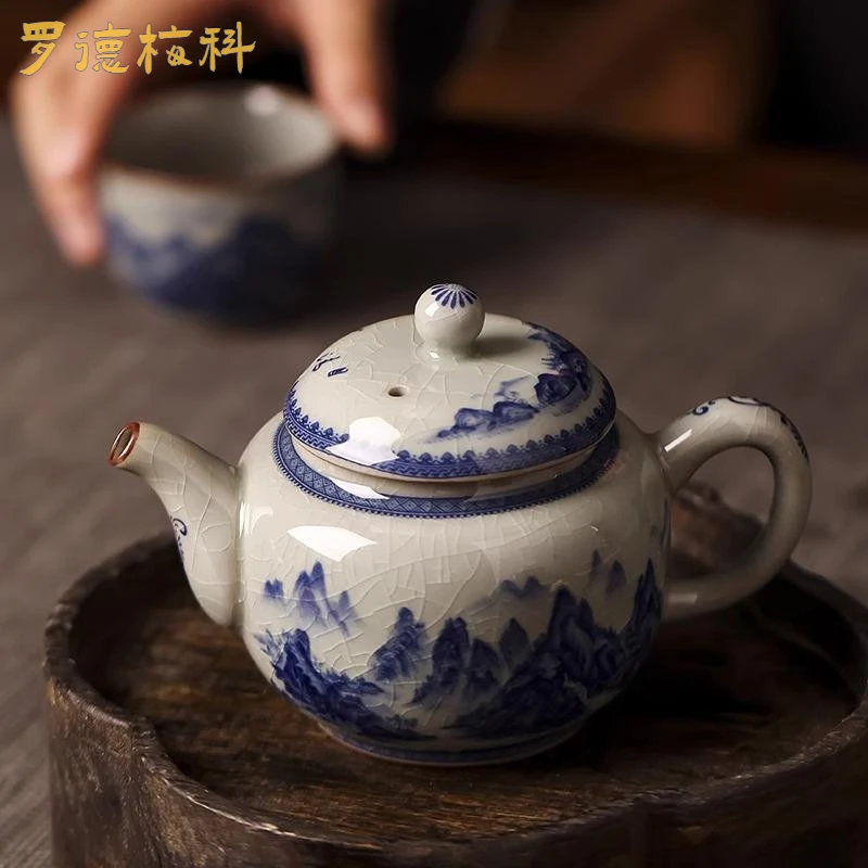 烧水功夫茶具茶壶套装高档泡茶器茶水分离加厚白瓷纯手工茶杯单壶