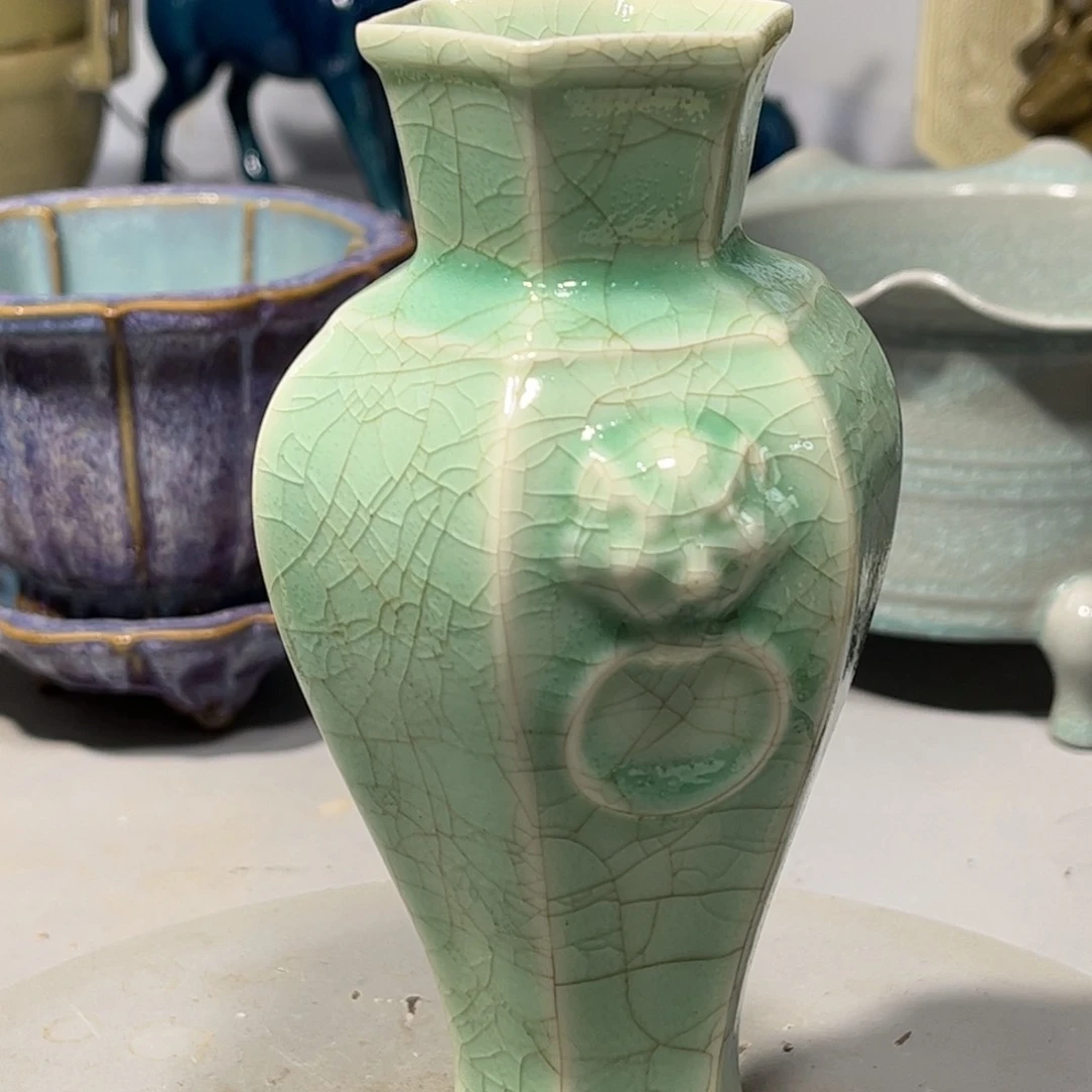 瓶柴汝瓷器品相完美