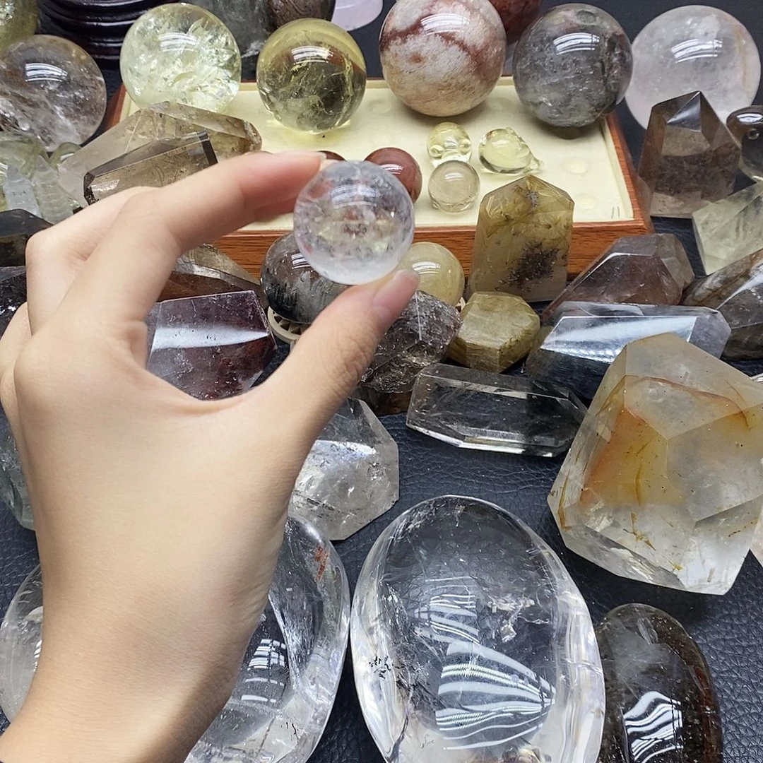 珠宝半成品水晶未镶嵌13水晶石