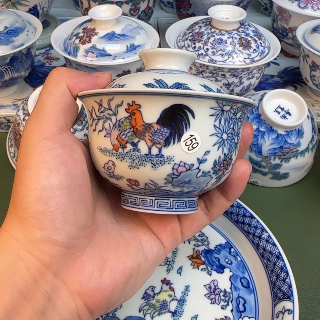 彦祖纯手工手绘茶具159