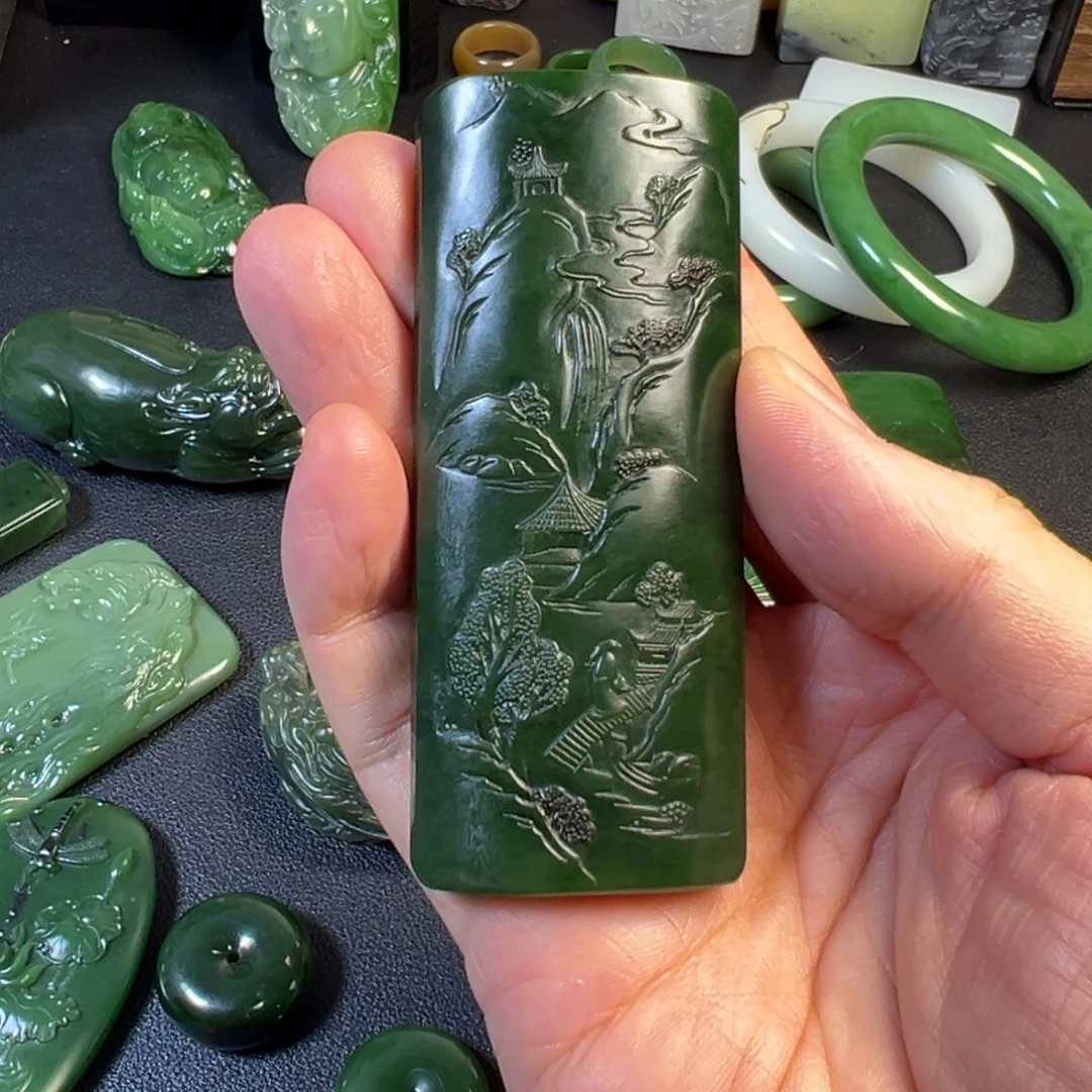 和田玉（碧玉）未镶嵌颈饰