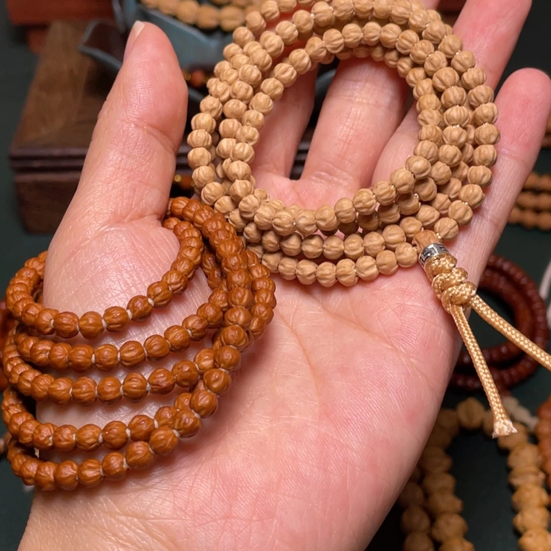 柏香籽/百香籽吊坠莲花金豆
