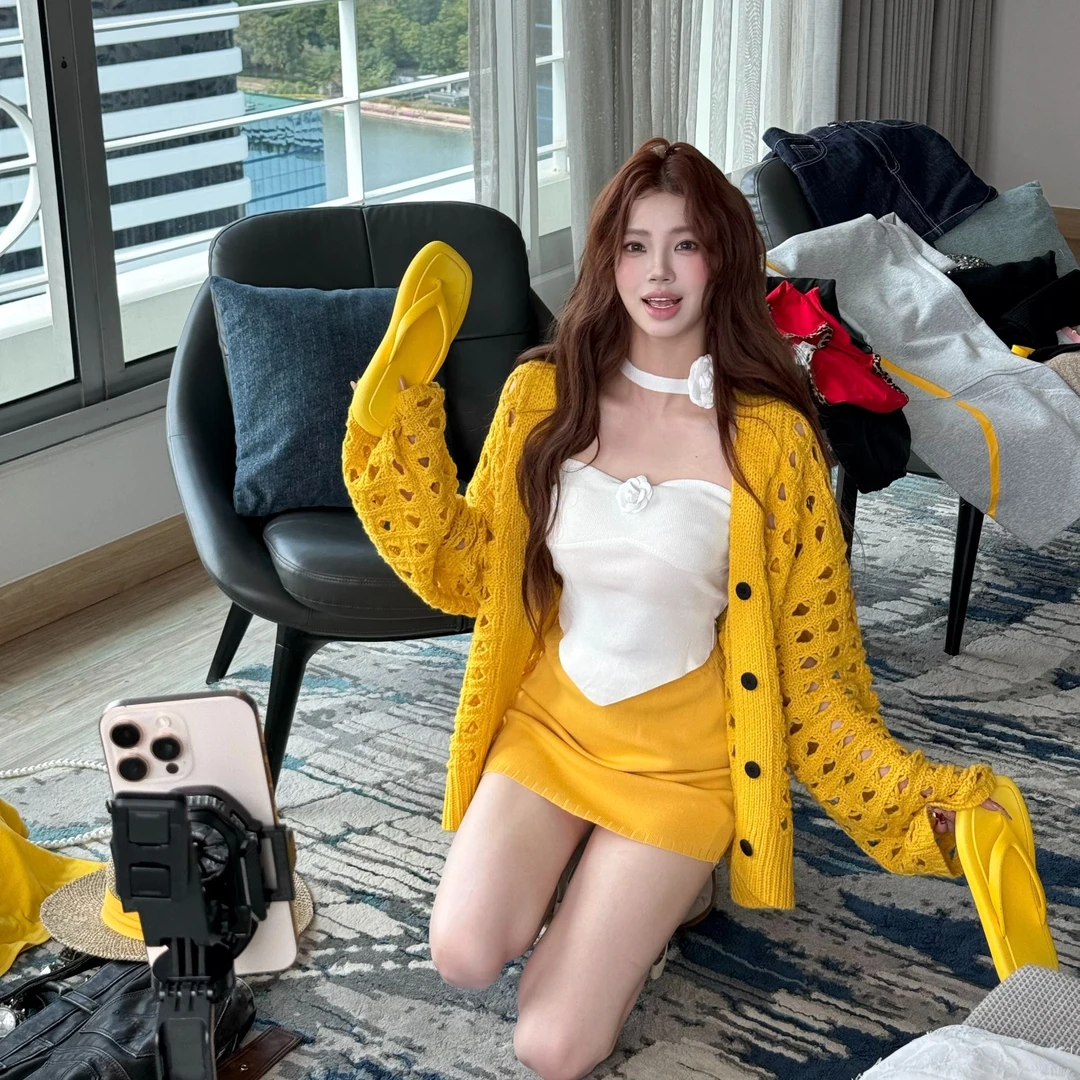 XIAOXIN【黄油曲奇】时尚新款高腰百搭显瘦半身裙LWJ24B2Q1140