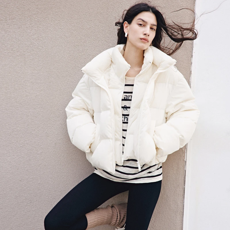 【赵老板专属】MOCO羽绒服2025冬新品90鸭绒双层领短MBE4EINT05