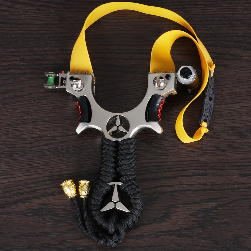 正品奔驰弹弓正版成年人专用新款工具高精度扁皮合金大威力弹弓