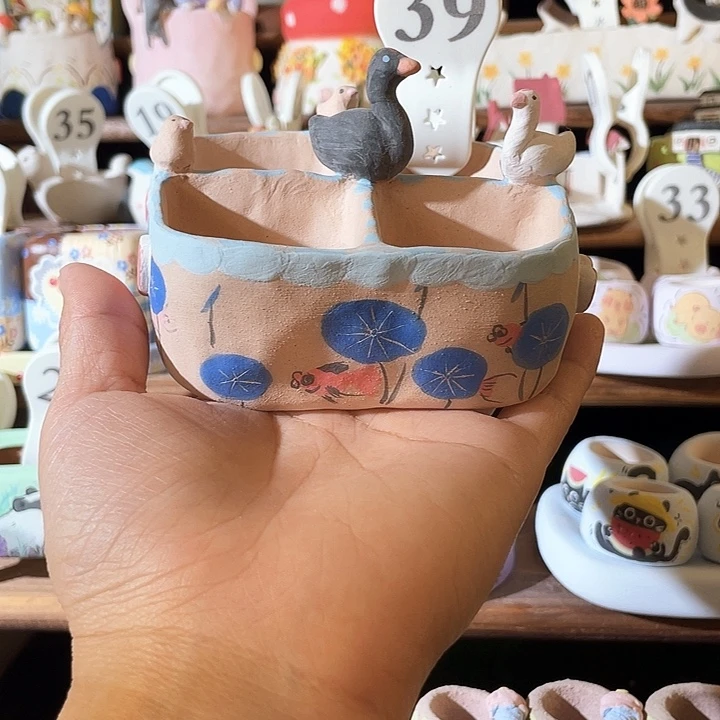 39……手工手绘花盆