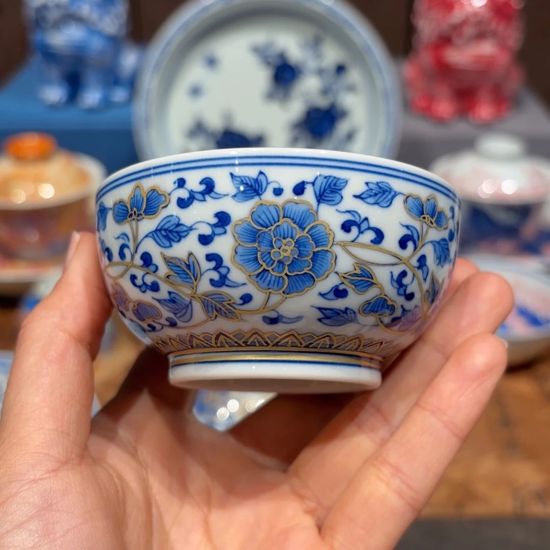 瓷片手工手绘陶瓷茶具