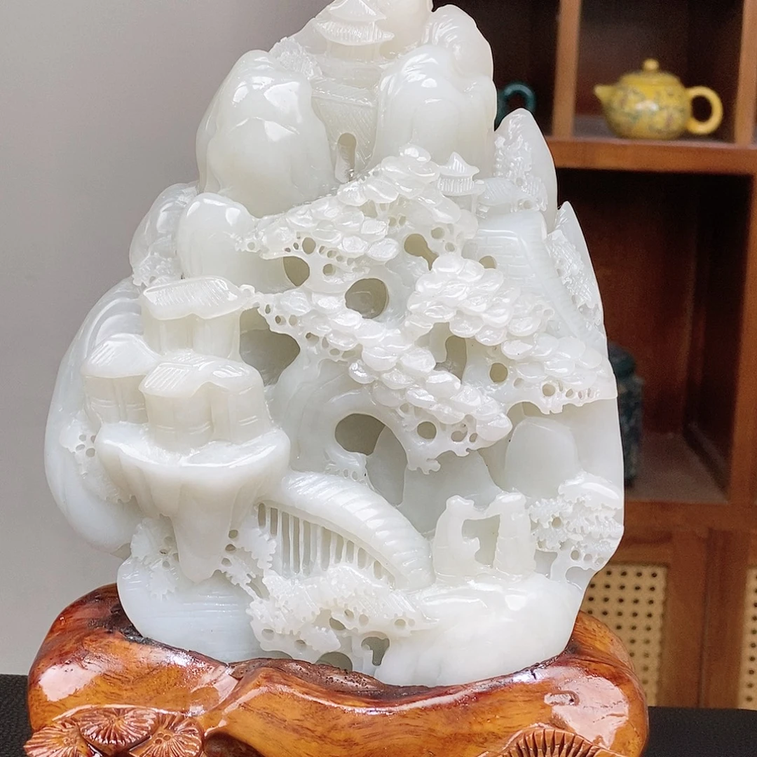 和田玉未镶嵌颈饰
