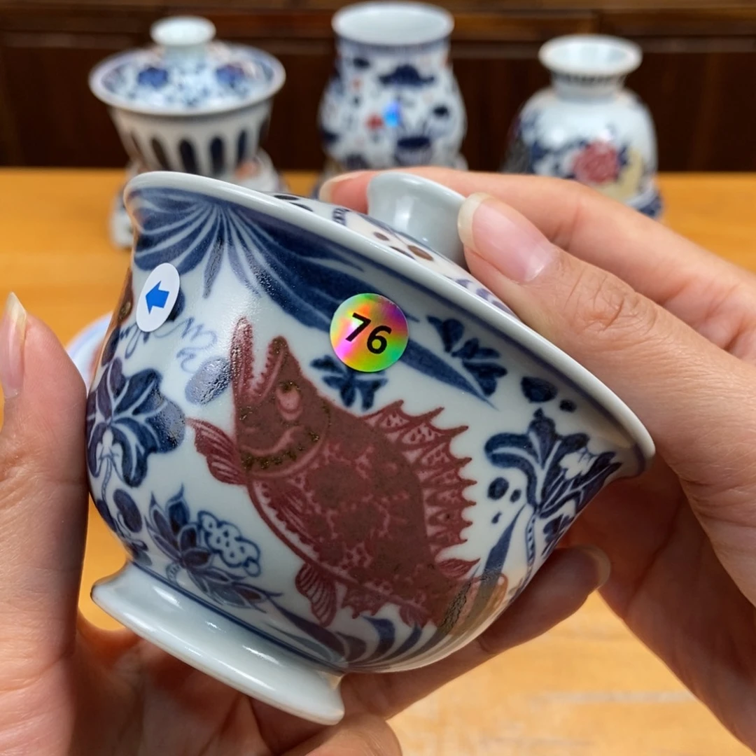 手绘现代茶具非古董