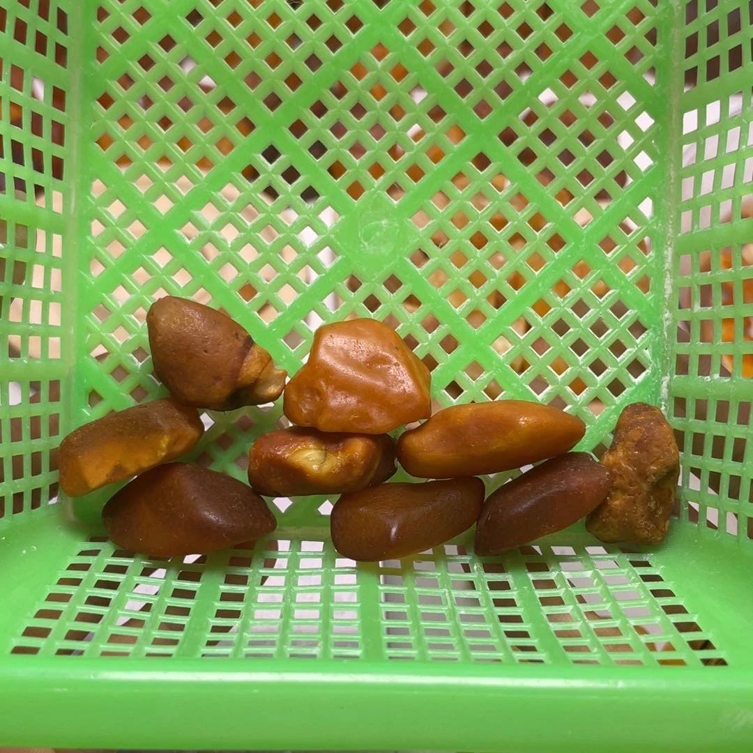 定制琥珀未镶嵌༄*蜜蜡打孔手串随行