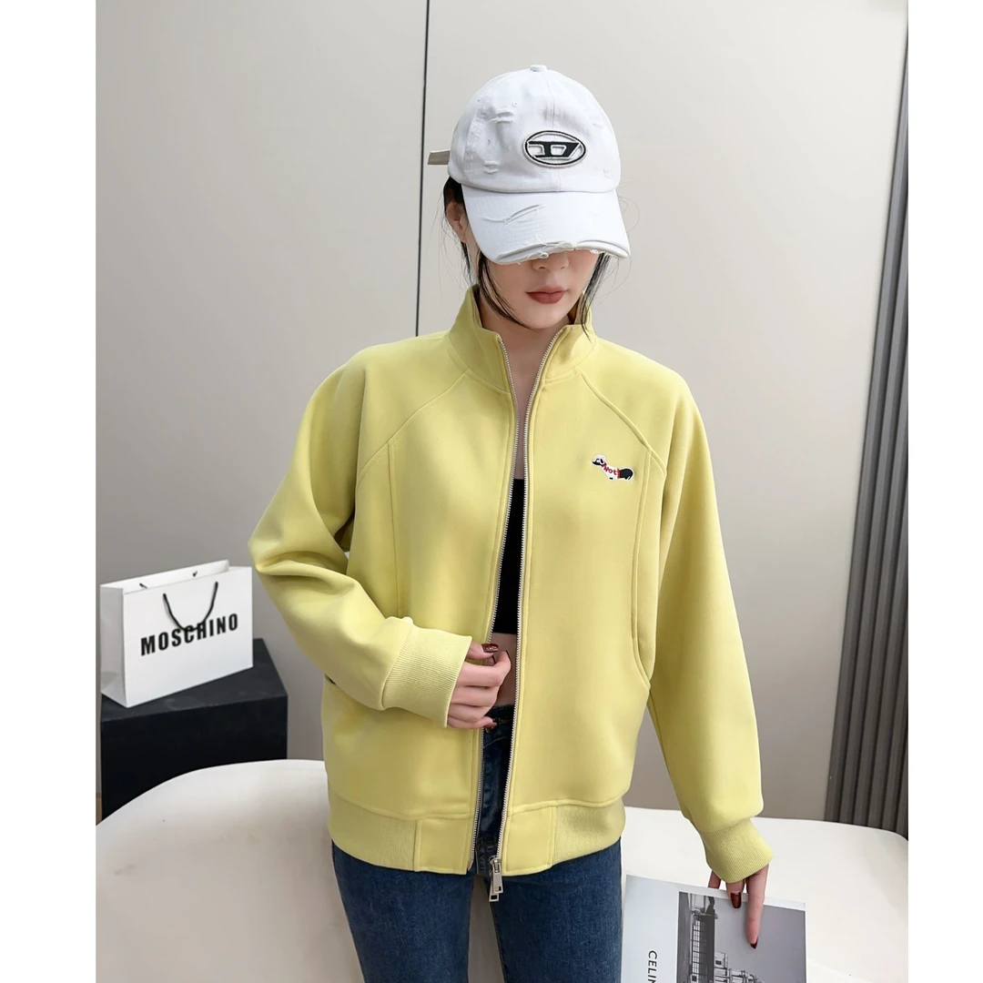 春季舒适女立领外套气质长袖运动时尚小狗百搭女士季简约款C2503