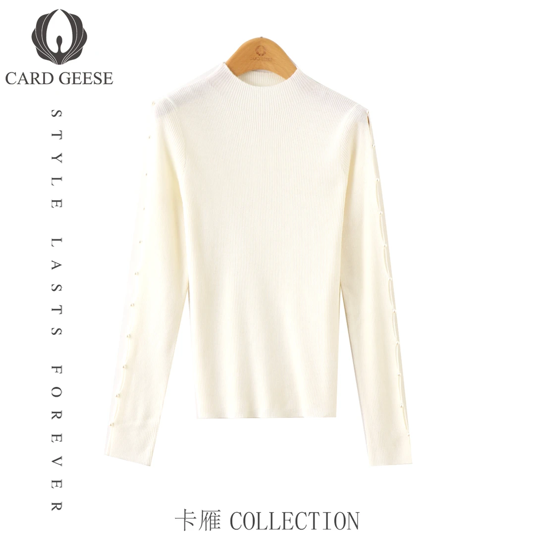 卡雁CARD GEESE25新款轻奢时尚毛衣MYJ2-25S879-8286