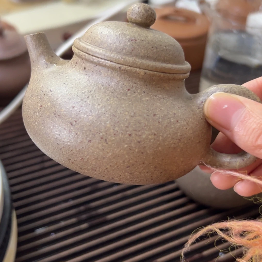 花***花紫砂茶壶五彩段泥容天150