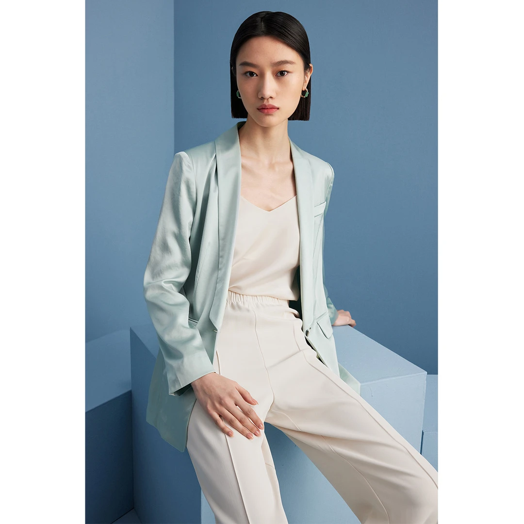 【粉丝专属】简约薄款通勤西装夏季高级感时尚西服M423200989