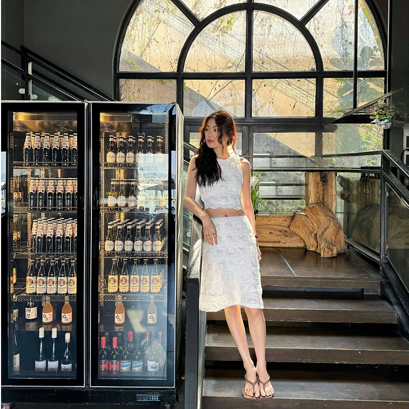 Seyora【绽放巴黎】欧若风钩花蕾丝背心 D32164SY51