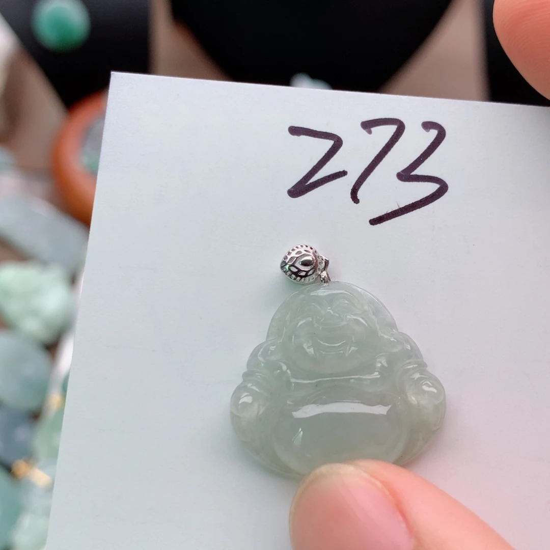 翡翠银S925镶嵌颈饰吊坠