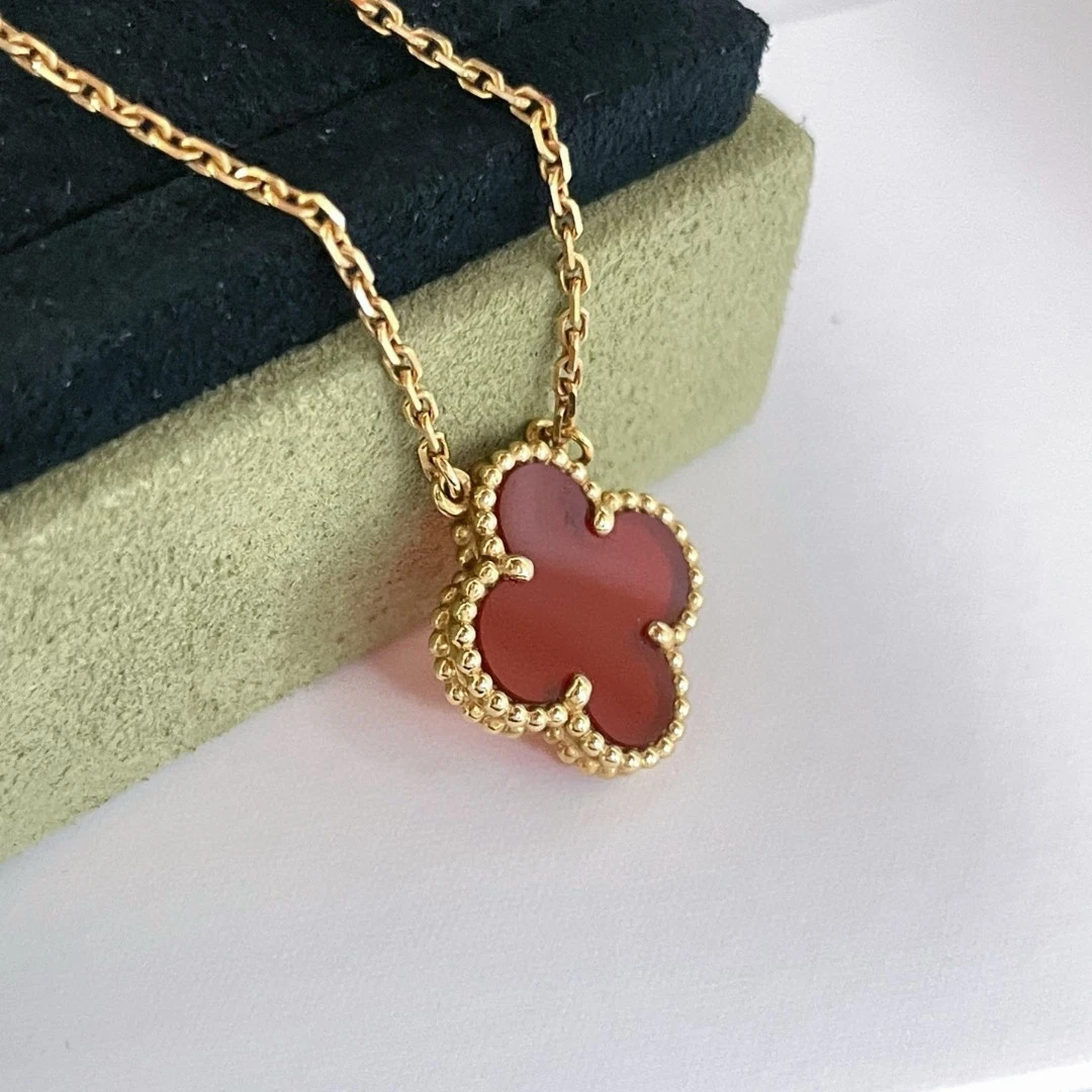 99新 梵克雅宝 VCA梵克雅宝红玉髓中号项链19年CJM13-0573