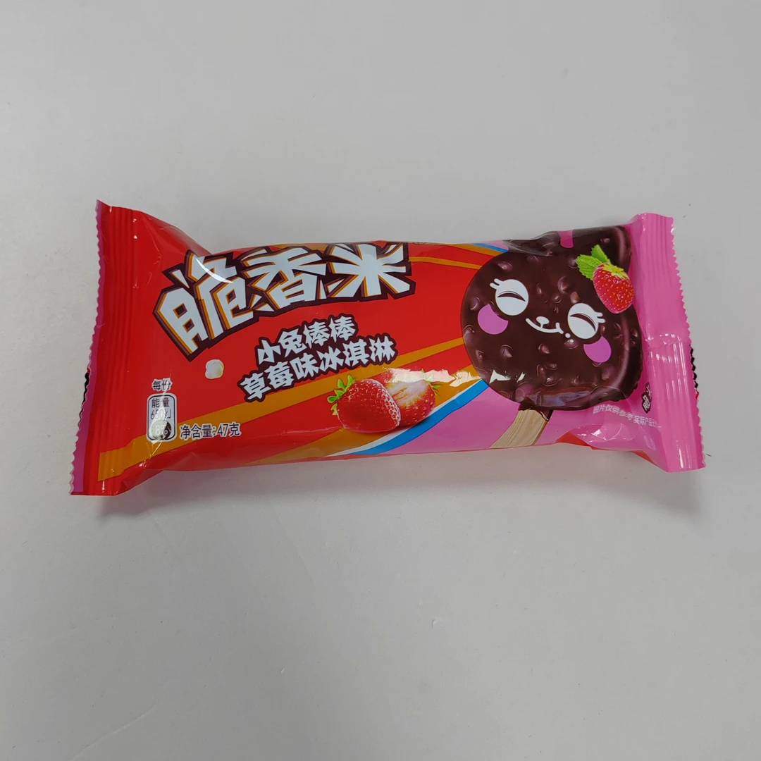 脆香米小兔棒棒草莓味冰淇淋