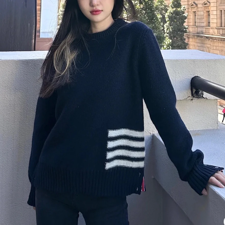 99新 THOMBROWNE 套头毛衣/2码/Xspr3429