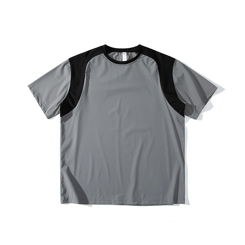 izexx 紫标系列 城市通勤系列 薄款凉感抑菌运动T恤男夏季日系拼