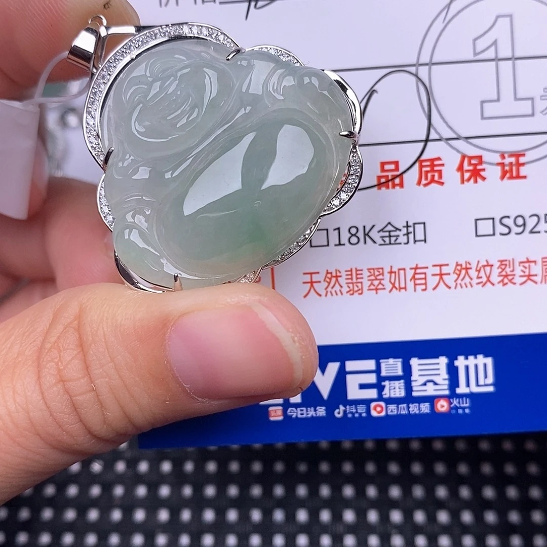 翡翠银S925镶嵌颈饰