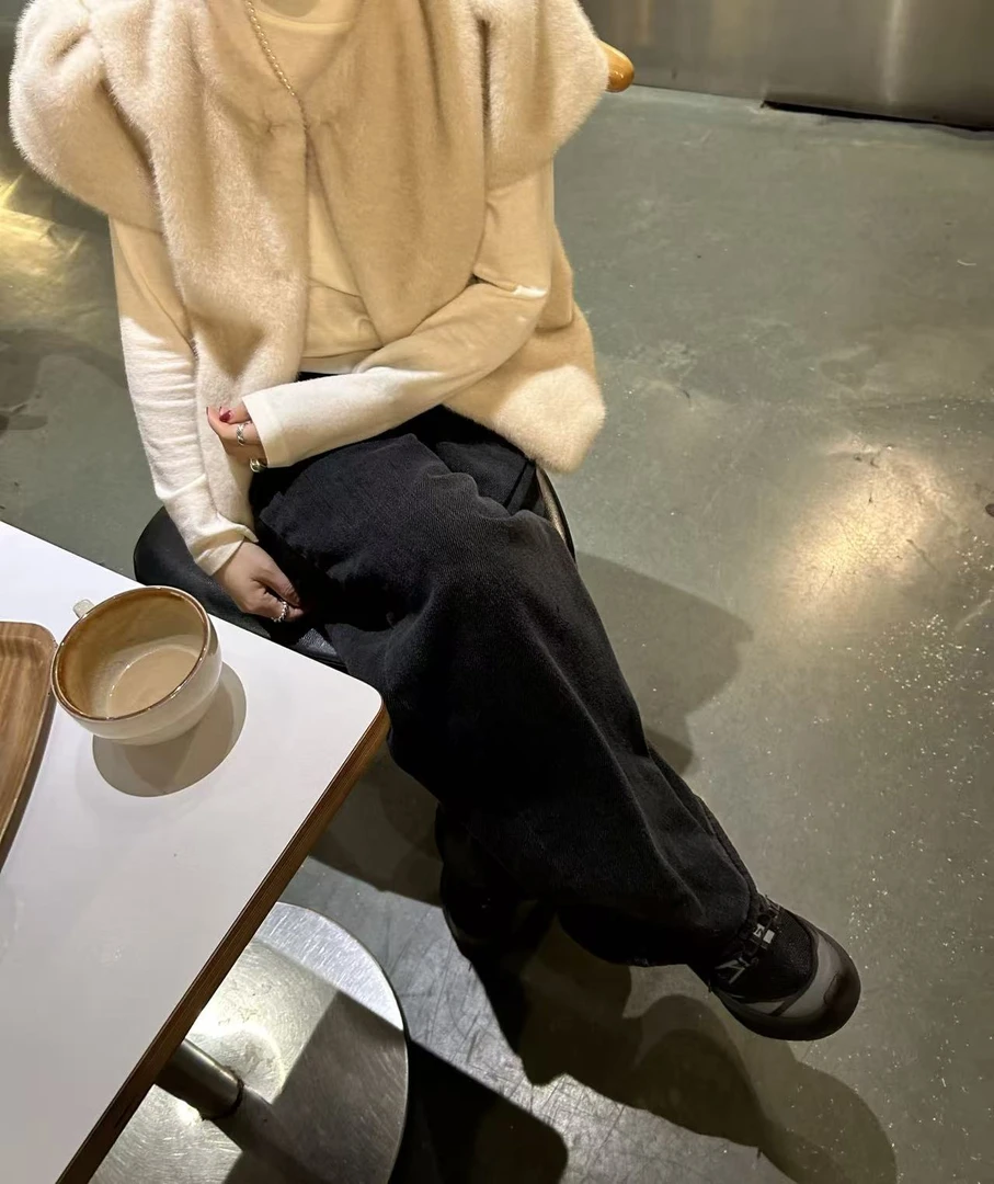 韩国东大门正品女装时尚直筒百搭牛仔裤110802（NO退NO换）