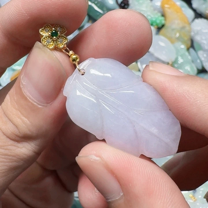 颈饰未镶嵌翡翠天然A货翡翠放漏