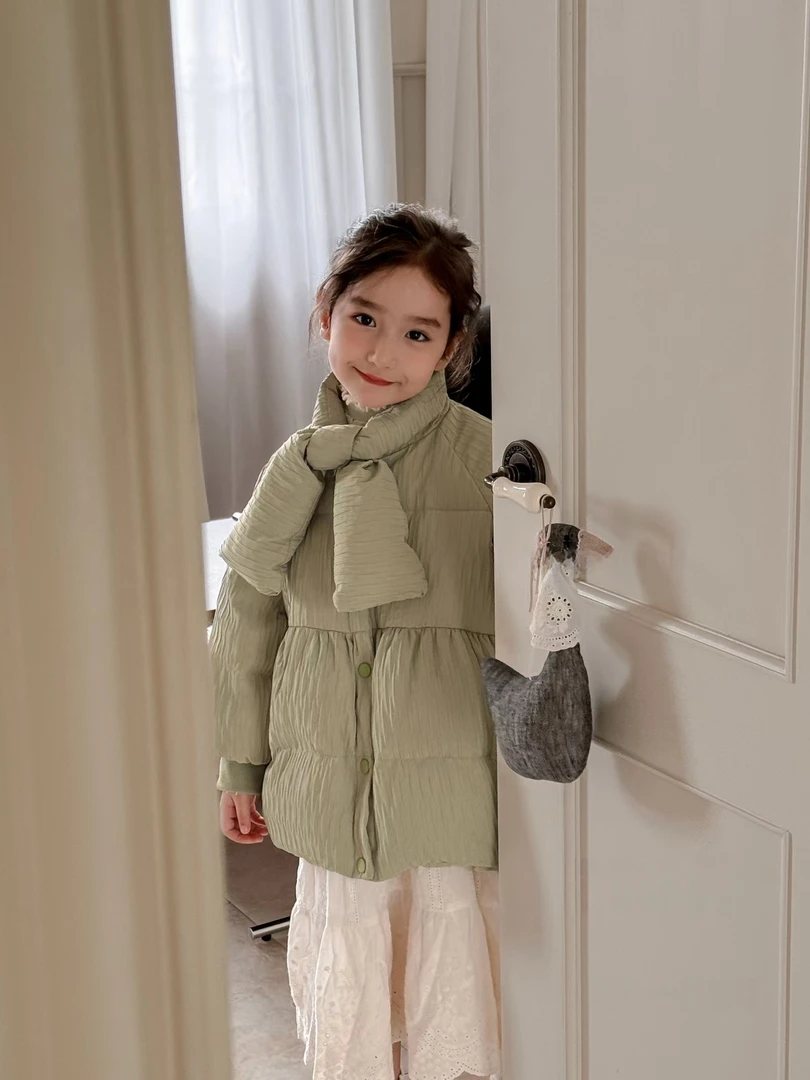 恩姐定制2024时尚秋冬女童儿童保暖羽绒服ENY809